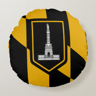 Flagge Baltimore (Maryland) Stadt Rundes Kissen