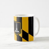 Flagge Baltimore (Maryland, USA) Kaffeetasse (VorderseiteRechts)