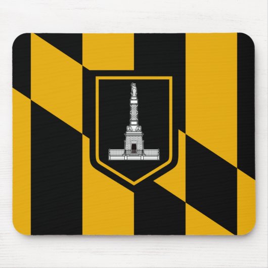 Flagge Baltimore (Maryland, USA) Mousepad (Vorne)