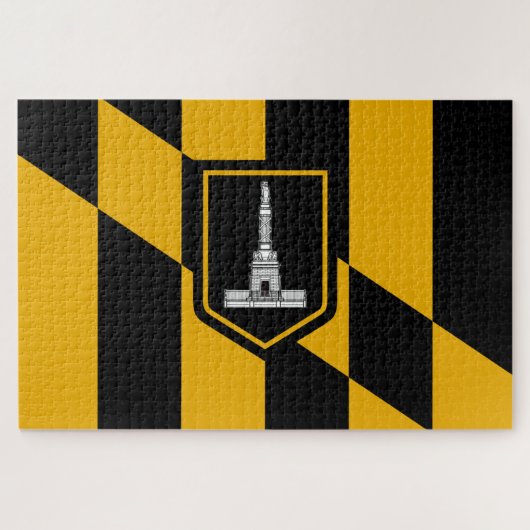 Flagge Baltimore (Maryland, USA) Puzzle (Horizontal)