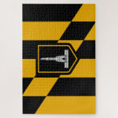 Flagge Baltimore (Maryland, USA) Puzzle (Vertikal)