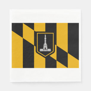 Flagge Baltimore (Maryland, USA) Serviette
