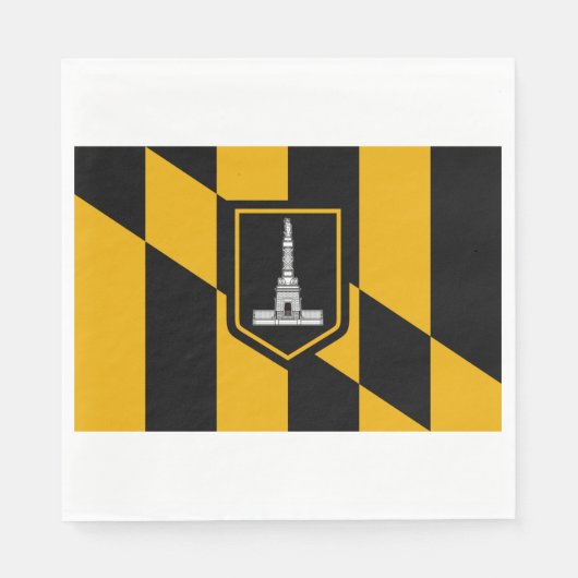 Flagge Baltimore (Maryland, USA) Serviette (Vorderseite)