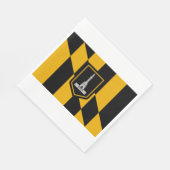 Flagge Baltimore (Maryland, USA) Serviette (Ecke)