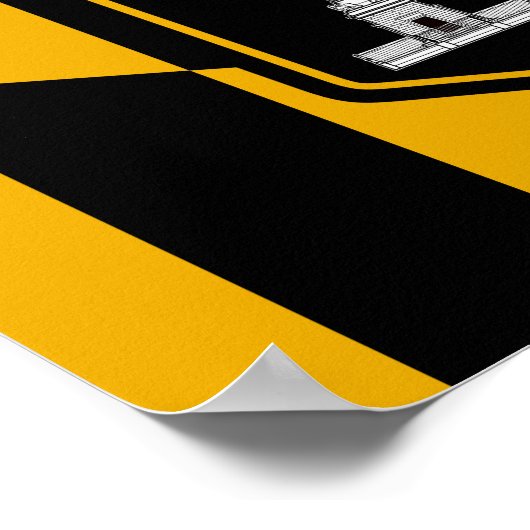 Flagge Baltimore Poster (Ecke)