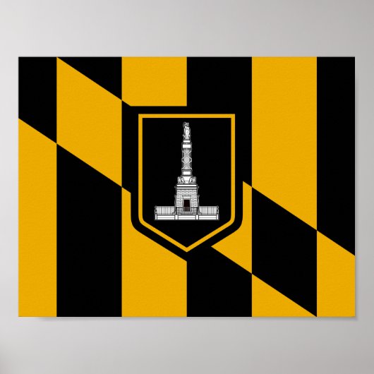 Flagge Baltimore Poster (Vorne)