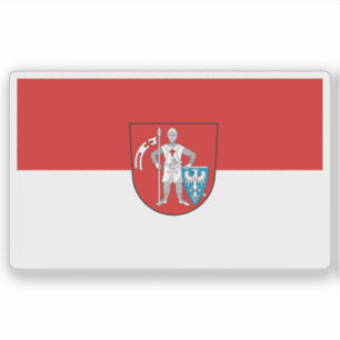 Flagge Bambergs, Deutschland Aufkleber