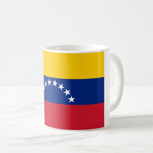 Flagge/Bandera von/de Venezuela Kaffeetasse (VorderseiteRechts)