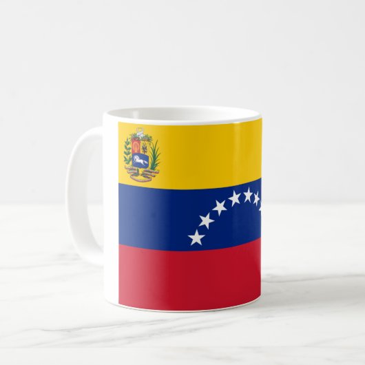Flagge/Bandera von/de Venezuela Kaffeetasse (Vorderseite Links)