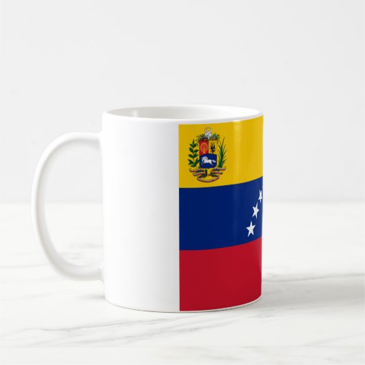 Flagge/Bandera von/de Venezuela Kaffeetasse (Links)
