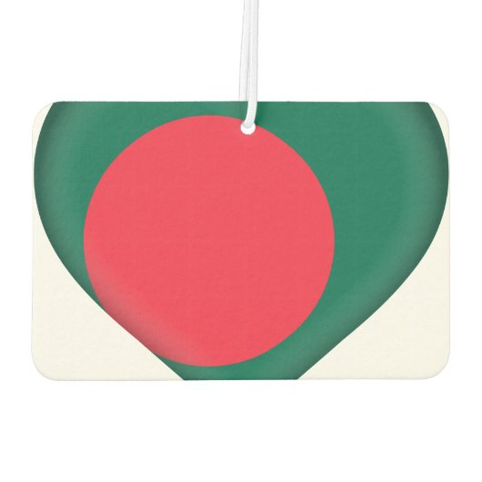 Flagge Bangladesch Autolufterfrischer (Rückseite)