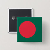 Flagge Bangladesch Button (Vorne & Hinten)