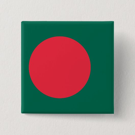 Flagge Bangladesch Button (Vorderseite)