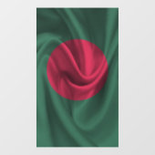 Flagge Bangladesch Fensteraufkleber (Blatt)