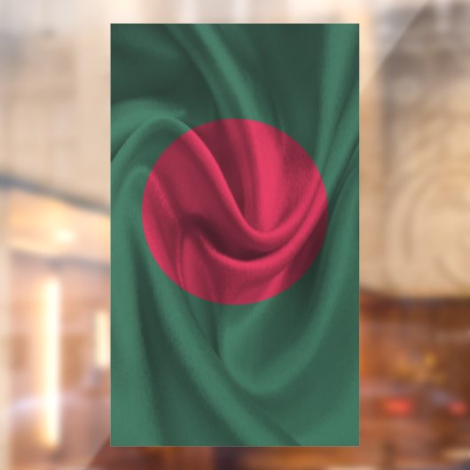 Flagge Bangladesch Fensteraufkleber (Blatt 2)