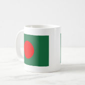 Flagge Bangladesch Kaffeetasse (Vorderseite Links)
