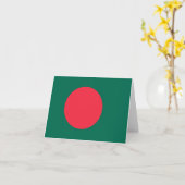 Flagge Bangladesch Karte (Gelbe Blume)