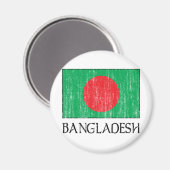 Flagge Bangladesch Magnet (Vorderseite/Rückseite)