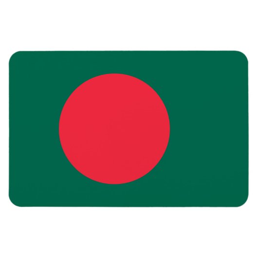 Flagge Bangladesch Magnet (Horizontal)
