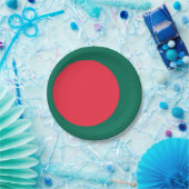 Flagge Bangladesch Pappteller (Party)