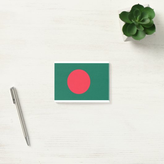 Flagge Bangladesch Post-it Klebezettel (Büro)