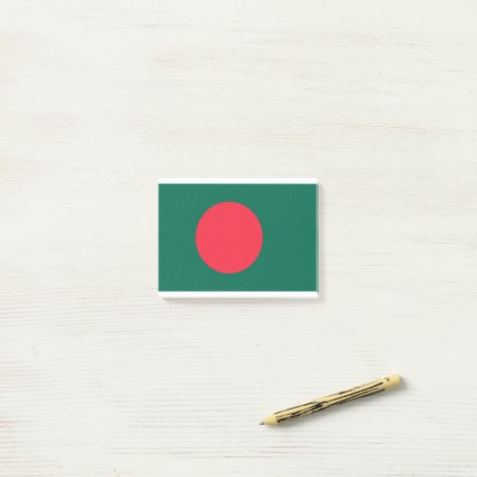 Flagge Bangladesch Post-it Klebezettel (Auf Schreibtisch)