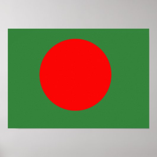 Flagge Bangladesch Poster (Vorne)