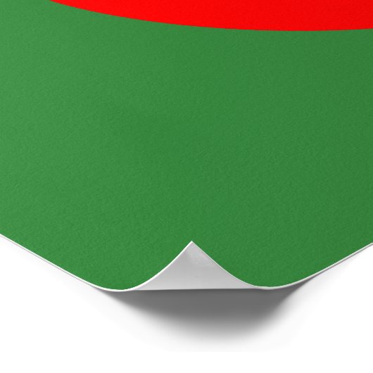 Flagge Bangladesch Poster (Ecke)