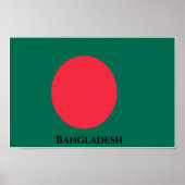 Flagge Bangladesch Poster (Vorne)
