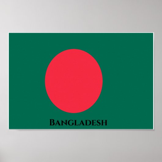 Flagge Bangladesch Poster (Vorne)
