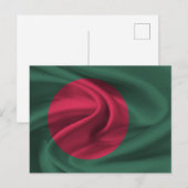 Flagge Bangladesch Postkarte (Vorne/Hinten)