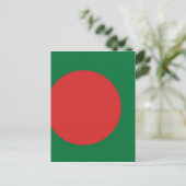 Flagge Bangladesch Postkarte (Stehend Vorderseite)