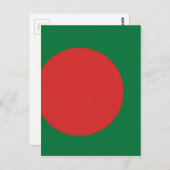 Flagge Bangladesch Postkarte (Vorne/Hinten)