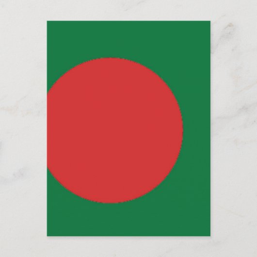 Flagge Bangladesch Postkarte (Vorderseite)