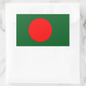 Flagge Bangladesch Rechteckiger Aufkleber (Tasche)