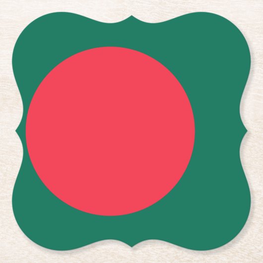 Flagge Bangladesch Untersetzer (Vorderseite)