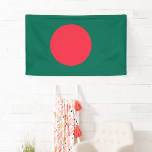 Flagge Bangladeschs (Bangladesch) Banner (Insitu)