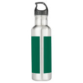 Flagge Bangladeschs (Bangladesch) Edelstahlflasche (Rückseite)