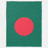 Flagge Bangladeschs (Bangladesch) Fleecedecke (Vorderseite)