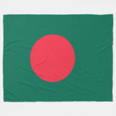 Flagge Bangladeschs (Bangladesch) Fleecedecke (Vorderseite (Horizontal))