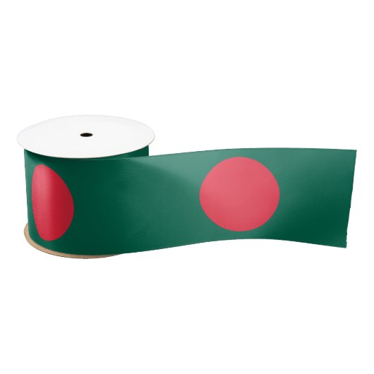Flagge Bangladeschs (Bangladesch) Satinband (Spule)