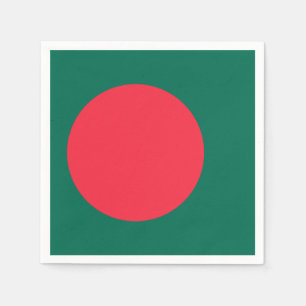 Flagge Bangladeschs (Bangladesch) Serviette