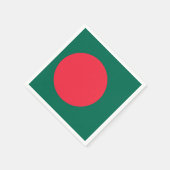 Flagge Bangladeschs (Bangladesch) Serviette (Ecke)