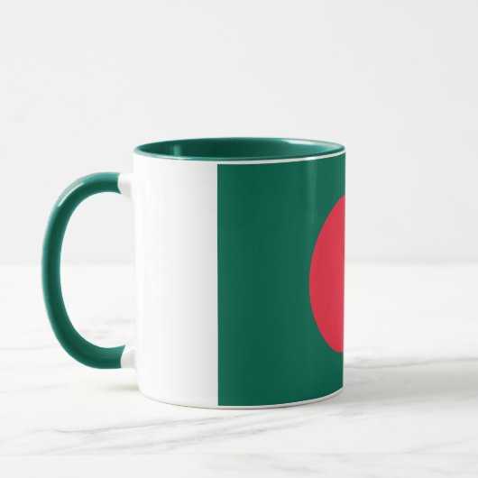 Flagge Bangladeschs (Bangladesch) Tasse (Links)