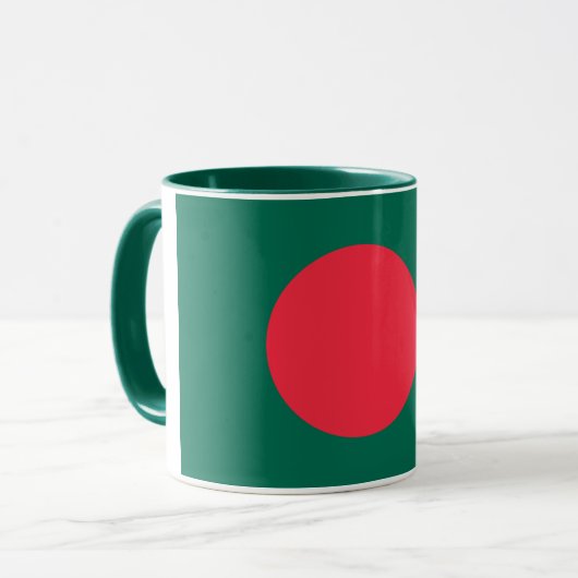 Flagge Bangladeschs (Bangladesch) Tasse (Vorderseite Links)