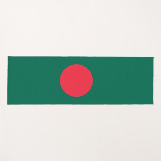 Flagge Bangladeschs (Bangladesch) Yogamatte (Vorderseite (Horizontal))