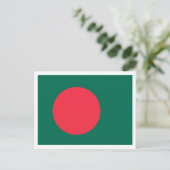 Flagge Bangladeschs, Flagge Bangladeschs Postkarte (Stehend Vorderseite)