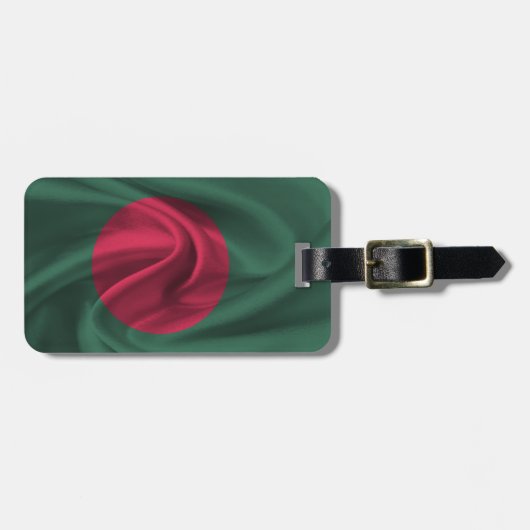 Flagge Bangladeschs Gepäckanhänger (Vorderseite horizontal)