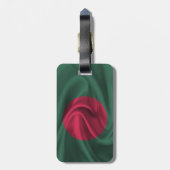 Flagge Bangladeschs Gepäckanhänger (Rückseite vertikal)