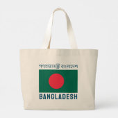 Flagge Bangladeschs Jumbo Stoffbeutel (Rückseite)